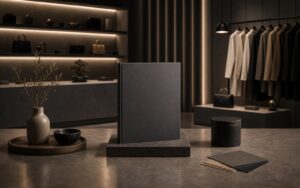 Ultra-premium editorial product scene for The Ultimate Collection of High-Growth eCommerce Store Case Studies