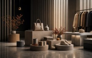 Ultra-premium editorial product scene for The Ultimate Guide to Seasonal Storefront Design