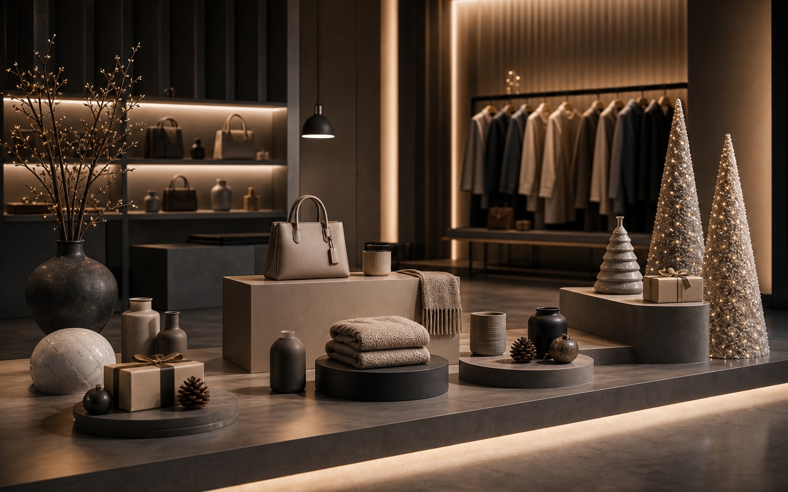 Ultra-premium editorial product scene for What Are Seasonal Storefronts? A Complete Guide for Retailers